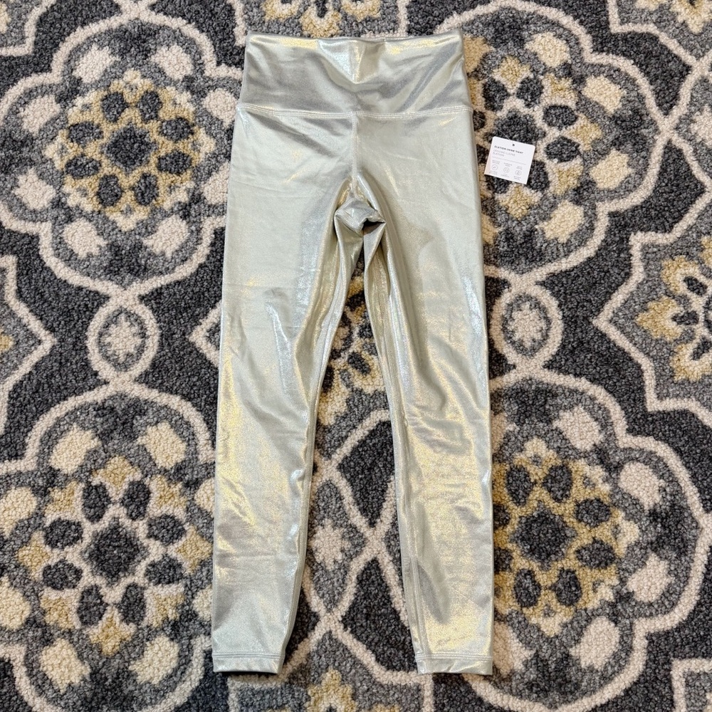 ATHLETA Elation Shine Tight Gold Metallic Leggings | Size XS